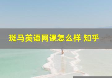 斑马英语网课怎么样 知乎